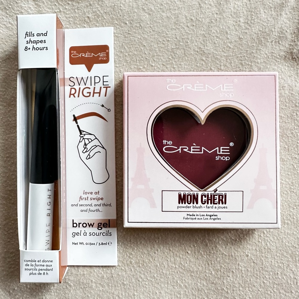 The Creme Shop Blush and Eye Brow Gel Bundle